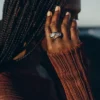 Anillo Eroz Edición Duo de paladio con baño de oro de 24 quilates