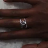 Anillo Éole, edición en latón chapado en rodio