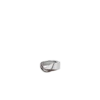 Anillo Ormé Edición Plata rodiada con cuero color topo