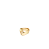 Anillo rizado Éole, edición chapado en oro de un quilate