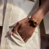 Brazalete Éole, edición chapada en oro de 24 quilates