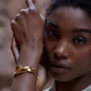 Brazalete Éole, edición chapada en oro de 24 quilates