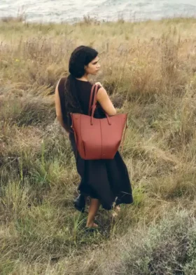 Cyme Tote Edition, terracota texturizada