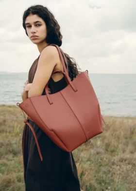 Cyme Tote Edition, terracota texturizada