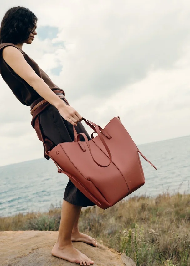 Cyme Tote Edition, terracota texturizada