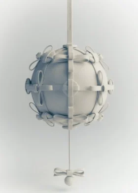Edición «Button Bow Sphere» en color Porcelain