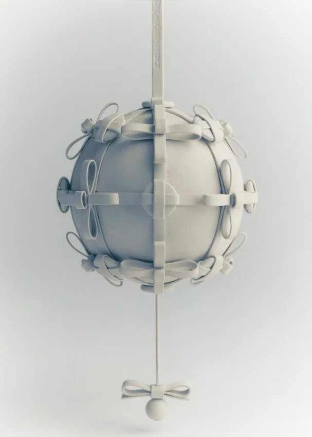 Edición «Button Bow Sphere» en color Porcelain