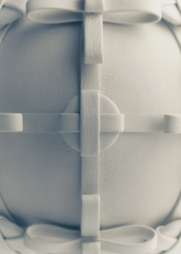 Edición «Button Bow Sphere» en color Porcelain