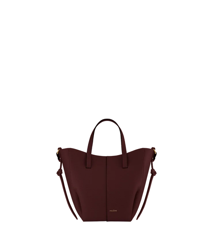 Edición Cyme Tote Nano, cereza negra texturizada
