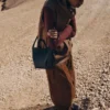 Edición Cyme Tote Nano, negro texturizado