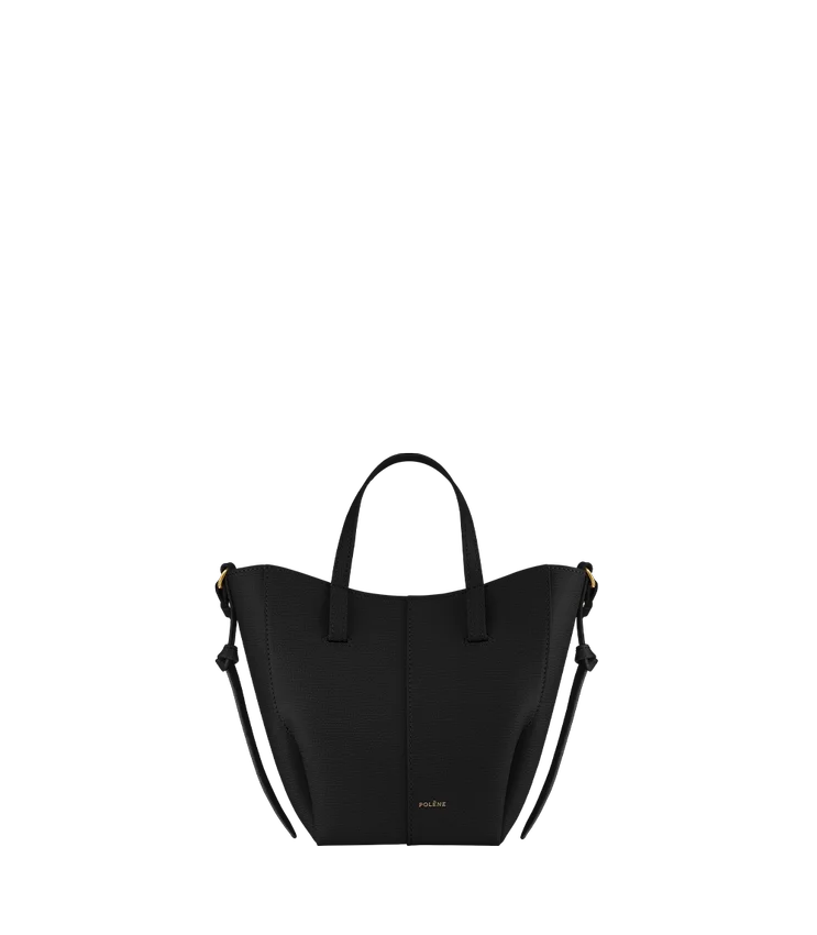Edición Cyme Tote Nano, negro texturizado