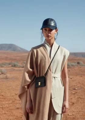 Numéro Sept Crossbody Wallet Edition, negro texturizado