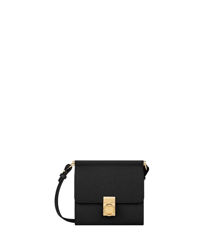 Numéro Sept Crossbody Wallet Edition, negro texturizado