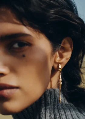 Pendientes colgantes Eroz, edición dorada