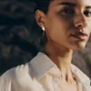 Pendientes colgantes Naé, edición de cristal ahumado