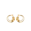 Pendientes de aro Eroz, edición chapada en oro de 24 quilates