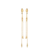 Pendientes Eroz Chain, edición chapada en oro