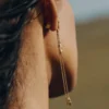 Pendientes Eroz Chain, edición chapada en oro