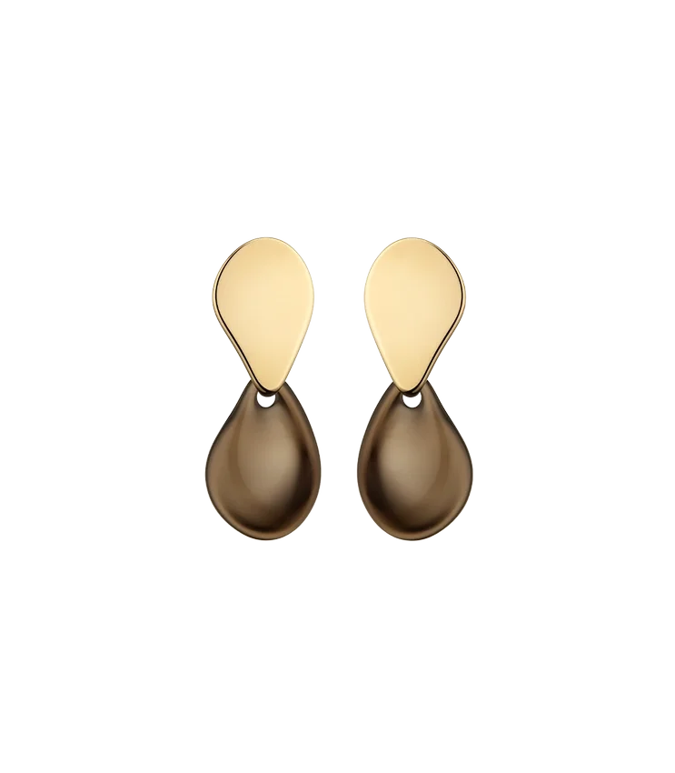 Pendientes Naé, edición de cristal ahumado