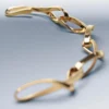 Pulsera de cadena Éole, edición con baño de oro de un quilate