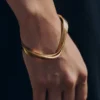 Pulsera Éole, edición chapada en oro