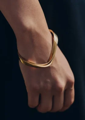 Pulsera Éole, edición chapada en oro