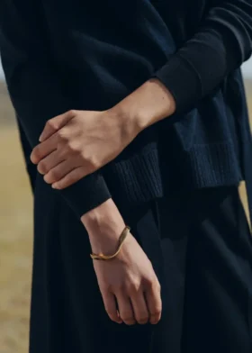 Pulsera Éole, edición chapada en oro