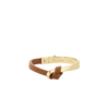 Pulsera Ormé Edition chapada en oro con piel de camello